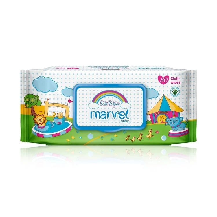 Marvel Baby Wet Wipes 80pcs _ Diaper Care
